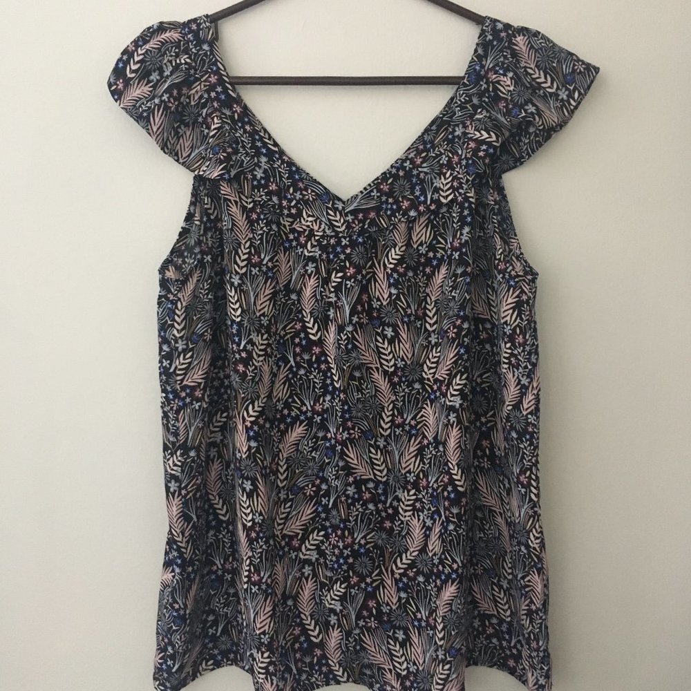 Loft Floral Print Top